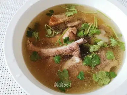 Clean up the steak soup