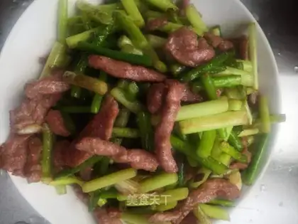 Garlic fried lamb