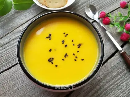 Milky pumpkin soup