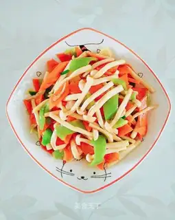 ♪ White jade peppers with carrots ♪