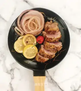 Fried duck breasts