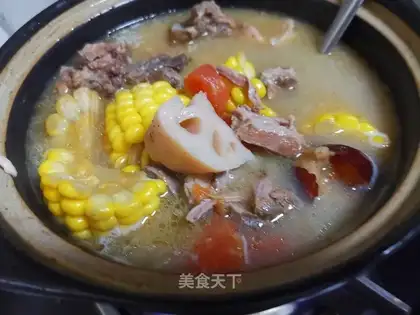 Lian's corn chop soup