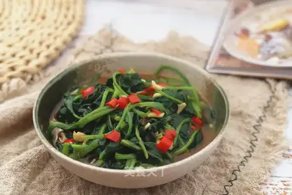 Soy sauce spinach