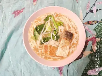 Blue fish noodles