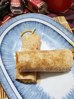 Five carrots, potato burrito
