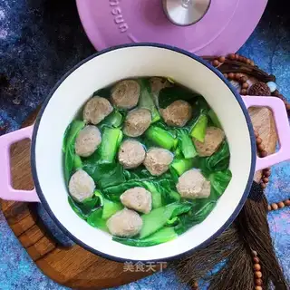 Beefball soup