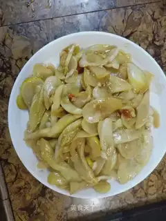 Fried cucumber