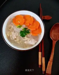 Skinny meat soup for shrimp skin fans