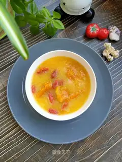 Pumpkin corn paste