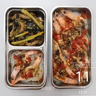Garlic fan shrimp