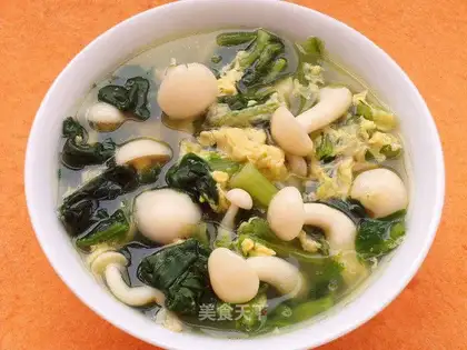 Pineapple white egg soup