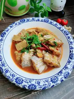 Spicy fish stew tofu