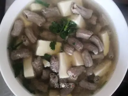 Little intestine tofu soup