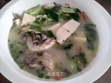 Fish tofu soup
