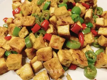 Twin pepper tofu
