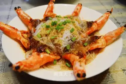 Garlic fan shrimp