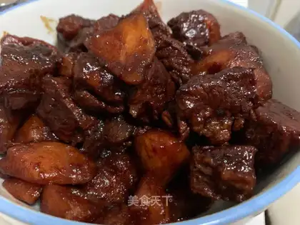 Potato-burning cow