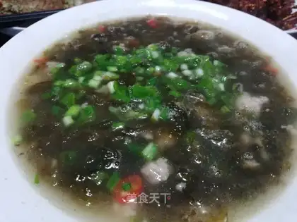 Meat meringue soup
