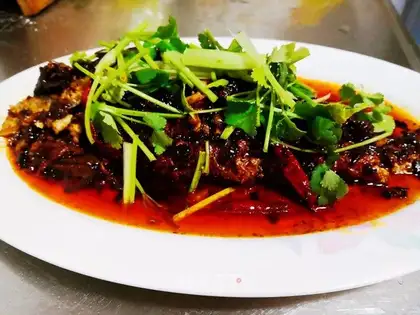 Dry-burned yellow fish