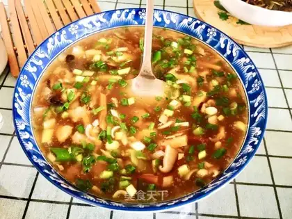 Spicy meat soup