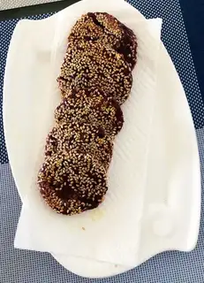 Potato sesame cake