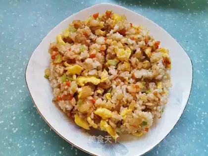 Soy sauce and egg fried rice