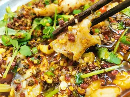 Boiled fish