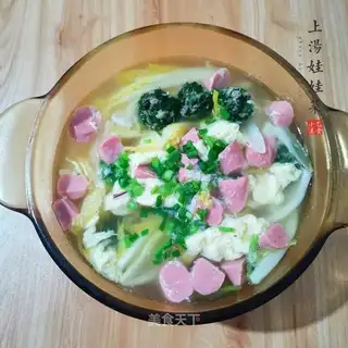 We'll have soup and doll food