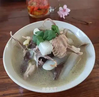 Three soups for radish duck