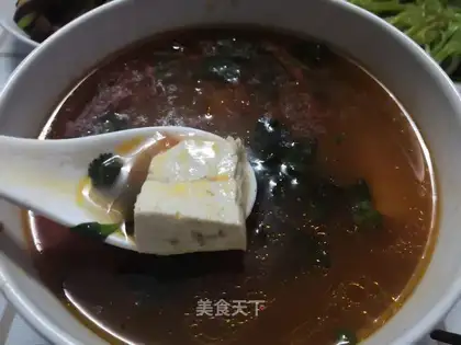 Tomato tofu soup
