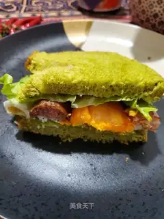 Egg sausage sandwich
