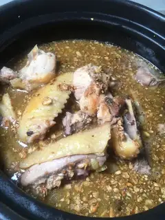 The guest's ginger chicken