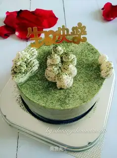 Tea cream mousse