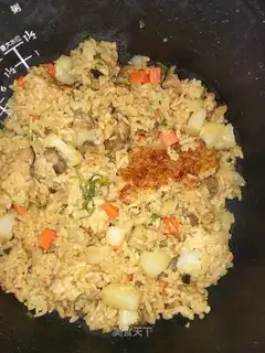 A simple version of the groin pan and sausage