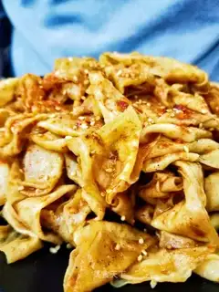 Spicy bean skin