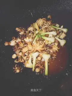 Fry the octopus