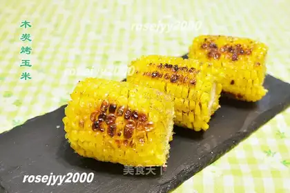 Charcoal barbeque corn