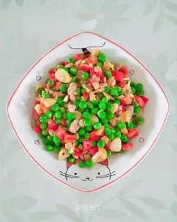 Meatloaf and sweet peas