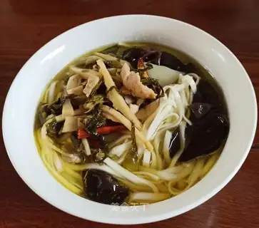Snow pickles and chicken noodles