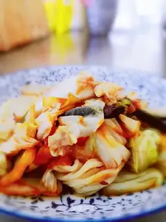 Snack and cabbage