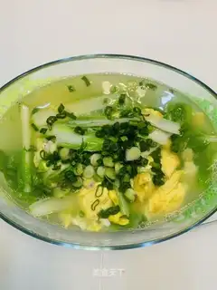 Soy sauce and egg soup