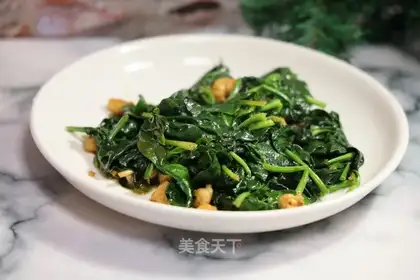 Shrimp spinach