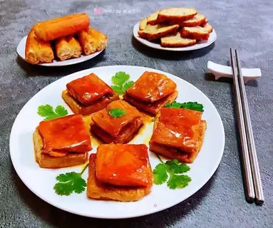 Burn the salmon tofu