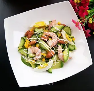 Cream shrimp salad