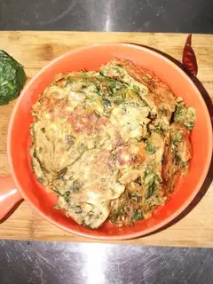 Celery eggs breakfast cake