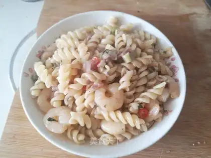 Garlic shrimp pasta