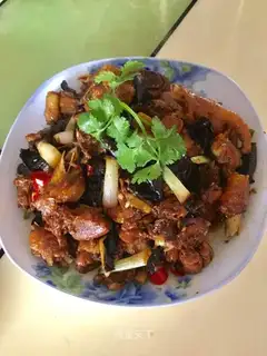 Red chicken
