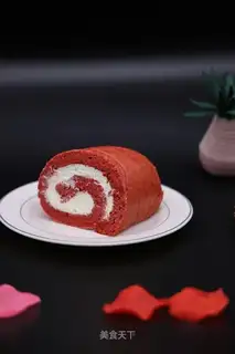 Red velvet cake rolls