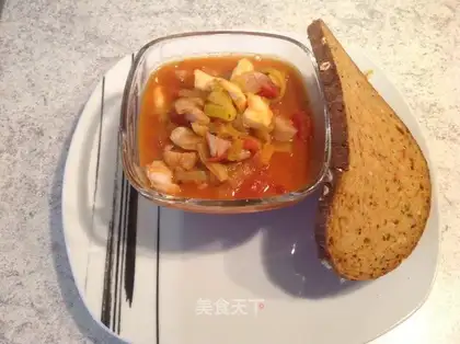 Catalan seafood pan