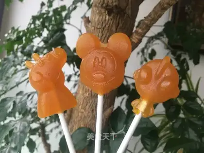 Orange lollipop